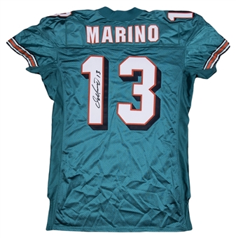 1997 Dan Marino Game Used & Signed Miami Dolphins Home Jersey (Sports Investors & Beckett)